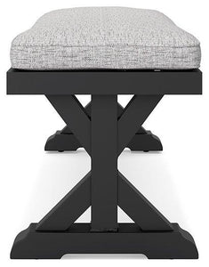 Beachcroft Outdoor Bench with Cushion - 46 Furniture and Mattress Gallery