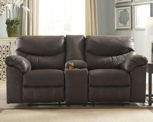 Boxberg Reclining Loveseat with Console - 46 Furniture and Mattress Gallery