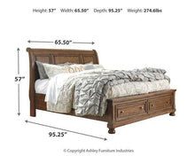 Load image into Gallery viewer, Flynnter Bed with 2 Storage Drawers - 46 Furniture and Mattress Gallery
