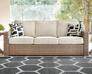 Beachcroft Outdoor Sofa with Cushion - 46 Furniture and Mattress Gallery