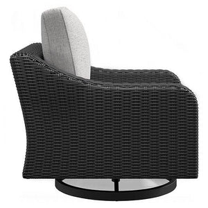 Beachcroft Outdoor Swivel Lounge with Cushion - 46 Furniture and Mattress Gallery