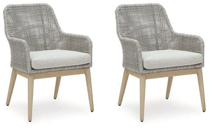 Seton Creek Outdoor Dining Arm Chair (Set of 2) - 46 Furniture and Mattress Gallery