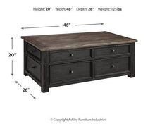Load image into Gallery viewer, Tyler Creek Coffee Table with Lift Top - 46 Furniture and Mattress Gallery
