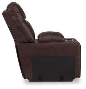 Punch Up Power Reclining Sectional Loveseat with Console - 46 Furniture and Mattress Gallery