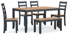 Load image into Gallery viewer, Gesthaven Dining Table with 4 Chairs and Bench (Set of 6) - 46 Furniture and Mattress Gallery
