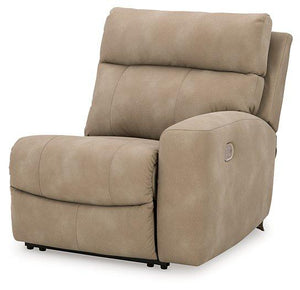 Next-Gen DuraPella Power Reclining Sectional Loveseat with Console - 46 Furniture and Mattress Gallery
