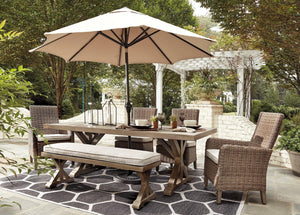 Beachcroft Outdoor Dining Table - 46 Furniture and Mattress Gallery