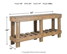 Load image into Gallery viewer, Susandeer Sofa/Console Table - 46 Furniture and Mattress Gallery
