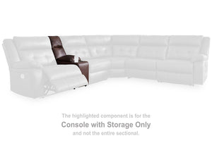 Punch Up Power Reclining Sectional Loveseat with Console - 46 Furniture and Mattress Gallery