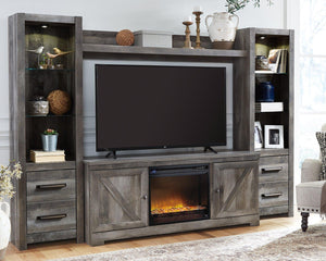 Wynnlow 4-Piece Entertainment Center with Electric Fireplace - 46 Furniture and Mattress Gallery