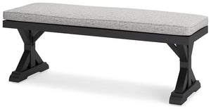 Beachcroft Outdoor Bench with Cushion - 46 Furniture and Mattress Gallery