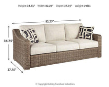 Load image into Gallery viewer, Beachcroft Outdoor Sofa with Cushion - 46 Furniture and Mattress Gallery
