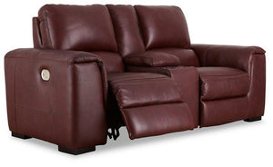 Alessandro Power Reclining Loveseat with Console - 46 Furniture and Mattress Gallery