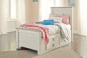 Willowton Bed with 2 Storage Drawers - 46 Furniture and Mattress Gallery