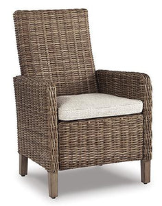 Beachcroft Outdoor Arm Chair with Cushion (Set of 2) - 46 Furniture and Mattress Gallery
