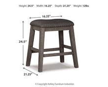 Load image into Gallery viewer, Caitbrook Counter Height Upholstered Bar Stool - 46 Furniture and Mattress Gallery
