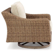 Load image into Gallery viewer, Beachcroft Outdoor Swivel Lounge with Cushion - 46 Furniture and Mattress Gallery
