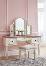 Load image into Gallery viewer, Realyn Vanity and Mirror with Stool - 46 Furniture and Mattress Gallery
