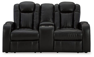 Caveman Den Power Reclining Loveseat with Console - 46 Furniture and Mattress Gallery