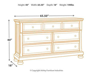 Flynnter Dresser and Mirror - 46 Furniture and Mattress Gallery