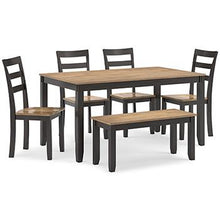 Load image into Gallery viewer, Gesthaven Dining Table with 4 Chairs and Bench (Set of 6) - 46 Furniture and Mattress Gallery
