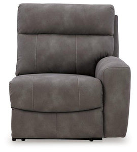 Next-Gen DuraPella Power Reclining Sectional Loveseat with Console - 46 Furniture and Mattress Gallery