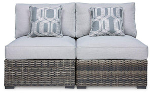 Harbor Court Armless Chair with Cushion (Set of 2) - 46 Furniture and Mattress Gallery