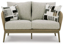 Load image into Gallery viewer, Swiss Valley Outdoor Loveseat with Cushion - 46 Furniture and Mattress Gallery
