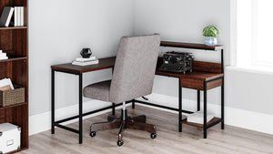 Camiburg Home Office L-Desk with Storage - 46 Furniture and Mattress Gallery