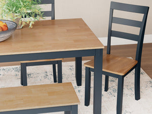 Gesthaven Dining Table with 4 Chairs and Bench (Set of 6) - 46 Furniture and Mattress Gallery
