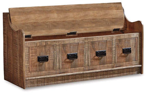 Garrettville Storage Bench - 46 Furniture and Mattress Gallery