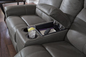 Jesolo Reclining Loveseat with Console - 46 Furniture and Mattress Gallery