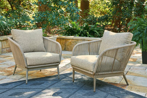 Swiss Valley Lounge Chair with Cushion (Set of 2) - 46 Furniture and Mattress Gallery