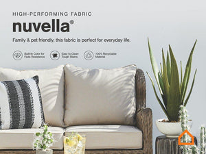 Visola Outdoor Sofa and Loveseat Set - 46 Furniture and Mattress Gallery