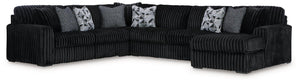 Midnight-Madness Sectional with Chaise - 46 Furniture and Mattress Gallery
