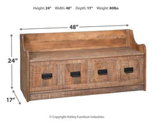 Load image into Gallery viewer, Garrettville Storage Bench - 46 Furniture and Mattress Gallery
