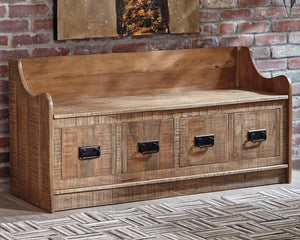 Garrettville Storage Bench - 46 Furniture and Mattress Gallery