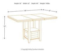 Load image into Gallery viewer, Haddigan Counter Height Dining Extension Table - 46 Furniture and Mattress Gallery
