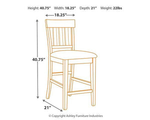 Haddigan Counter Height Bar Stool - 46 Furniture and Mattress Gallery