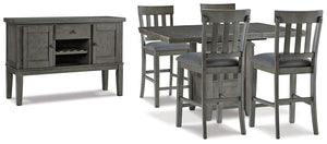 Hallanden Counter Height Dining Room Set - 46 Furniture and Mattress Gallery