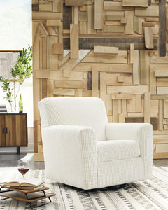 Herstow Swivel Glider Accent Chair - 46 Furniture and Mattress Gallery