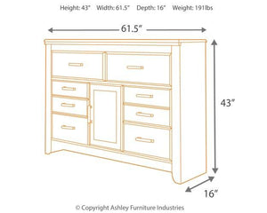 Juararo Dresser and Mirror - 46 Furniture and Mattress Gallery