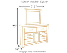 Load image into Gallery viewer, Juararo Dresser and Mirror - 46 Furniture and Mattress Gallery
