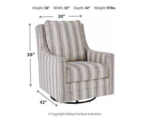 Kambria Swivel Glider Accent Chair - 46 Furniture and Mattress Gallery