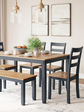 Load image into Gallery viewer, Gesthaven Dining Table with 4 Chairs and Bench (Set of 6) - 46 Furniture and Mattress Gallery
