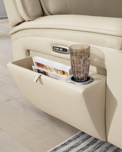 Double Deal Power Reclining Loveseat Sectional with Console - 46 Furniture and Mattress Gallery
