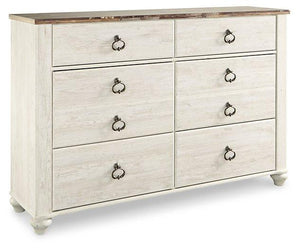 Willowton Dresser and Mirror - 46 Furniture and Mattress Gallery