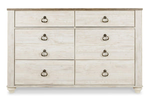 Willowton Dresser and Mirror - 46 Furniture and Mattress Gallery