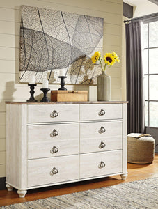 Willowton Dresser and Mirror - 46 Furniture and Mattress Gallery