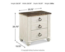 Load image into Gallery viewer, Willowton Nightstand - 46 Furniture and Mattress Gallery
